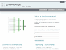 Tablet Screenshot of darwinator.com